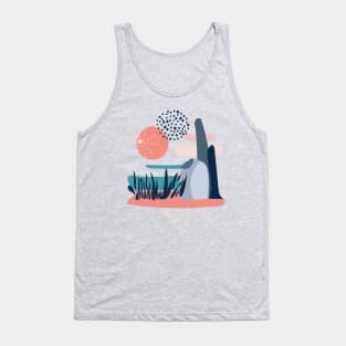 Tropical abstract landscape Tank Top